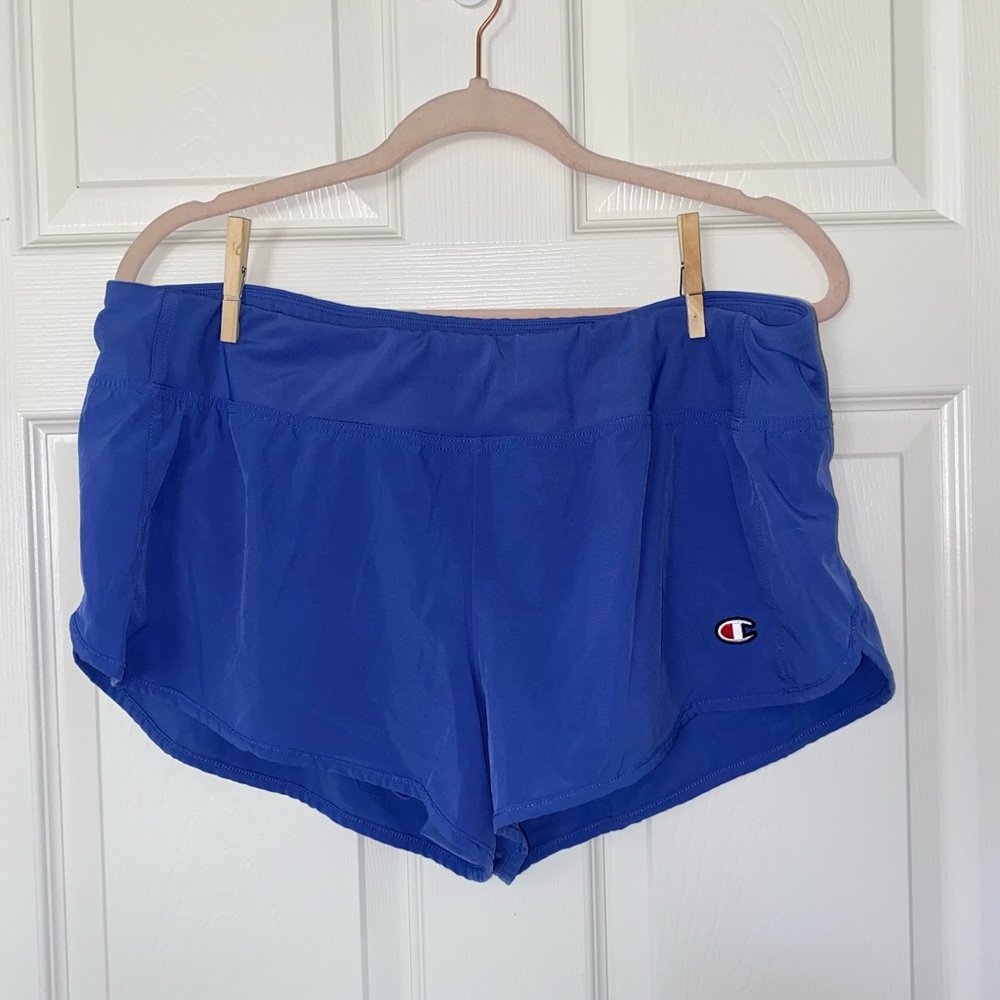 Champion Women's Cobalt Blue Athletic Running Shorts